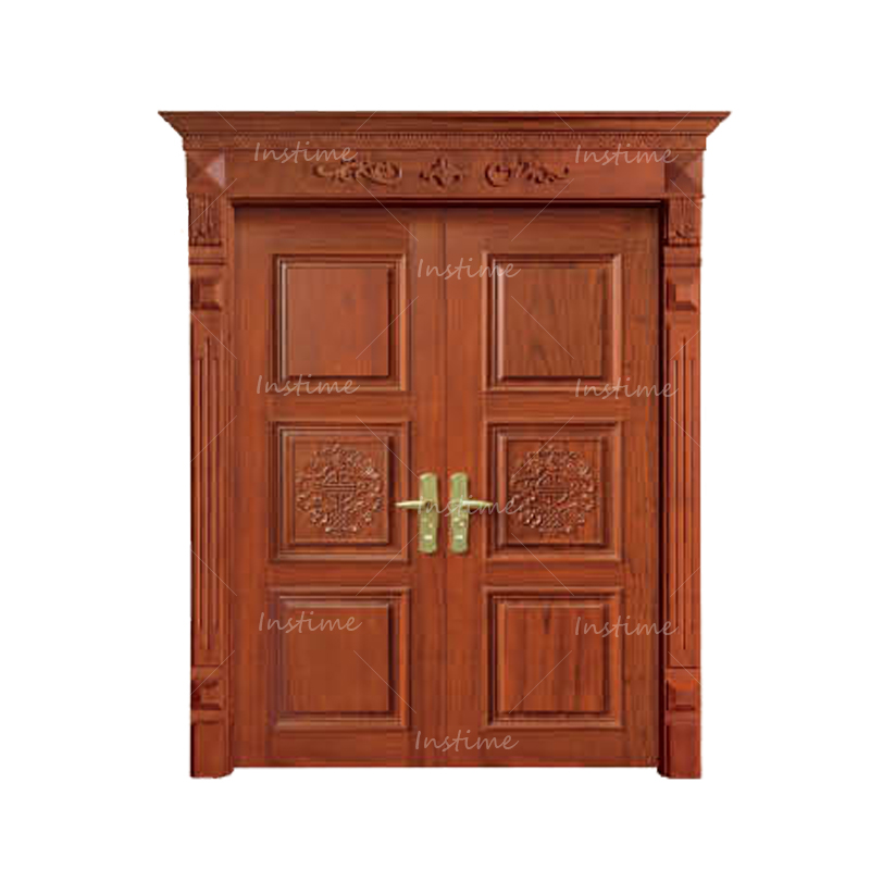 Instime New Design Factory Solid Wooden Composite Wood Bedroom Door Internal For Villa